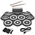 Bateria Eletrônica Portátil Spring 9 Pads MIDI + 2 Baquetas + Pedais - Imagem 1