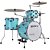 Bateria Acústica Odery CaféJazz ShellPack 16" - Surf Green - Imagem 1