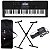 Kit Teclado Musical CT X800 CASIO 61 teclas MIDI/USB + Suporte X + Capa + Pedal + Fonte - Imagem 1