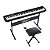 Piano Digital Casio Privia PX-S1100 Preto + Banqueta em X + Suporte em Z - Imagem 1