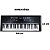 Kit Teclado Musical Estudante Spring Tc 261 61 Teclas + Suporte Em X + Pedestal + Microfone - Imagem 4