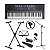 Kit Teclado Musical Estudante Spring Tc 261 61 Teclas + Suporte Em X + Pedestal + Microfone - Imagem 1