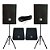 Caixas de Som Conjunto Genesis SoundBox - 2x Caixas 12" + 2x Retornos 12" + Tripés + Cabos - 400w RMS - Imagem 1
