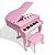 Piano Infantil de Cauda Turbinho Rosa 30 Teclas - Turbo - Imagem 1