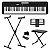 Kit Teclado Musical CASIOTONE CT-S195 CASIO Preto 61 Teclas + Suporte X + Banqueta X + Fonte Bivolt + Suporte Partituras - Imagem 1