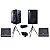 Kit Caixa de Som Leacs Brava 1200 Ativa + Passiva + Retorno Ativo + Passivo + Cabos + Tripés - Imagem 1