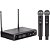 Microfone sem Fio de Mão Duplo UHF HSF-102 HARMONICS - Imagem 2