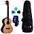 Kit Ukulele Tenor Acústico 47K Tagima Tampo Sólido Natural Fosco Série Hawaii + Capa + Afinador + Palhetas - Imagem 1