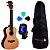 Kit Ukulele Concert Acústico 43K Tagima Tampo Sólido Natural Fosco Série Hawaii + Capa + Afinador + Palhetas - Imagem 1
