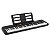 Kit Teclado Musical CASIOTONE CT-S100 CASIO Preto 61 Teclas + Suporte X + Capa - Imagem 4