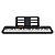 Kit Teclado Musical CASIOTONE CT-S100 CASIO Preto 61 Teclas + Suporte X + Banqueta X - Imagem 3
