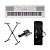 Kit Teclado Musical Yamaha EZ310 + Suporte Em X + Capa + Pedal - Imagem 1