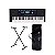 Teclado Roland E-X30 Arranjador - 61 Teclas + Suporte Em X + Capa - Imagem 1