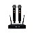 Microfone Sem Fio Duplo Kadosh KDSW-392M - Imagem 1