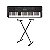Teclado Musical Yamaha PSR-E283 61 Teclas Portátil Preto + Suporte Em X - Imagem 1