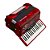 Acordeon 80 Baixos Todeschini Vermelho 37 Teclas com Bag - YW870 - Imagem 2