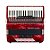 Acordeon 80 Baixos Todeschini Vermelho 37 Teclas com Bag - YW870 - Imagem 1
