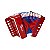 Acordeon Infantil Spring Kids SPK-73 Vermelho - Imagem 1