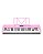 Teclado Musical Waldman WTS-300 Rosa - 61 Teclas + Capa + Suporte em X - Imagem 2