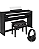 Kit Piano Digital Casio Celviano AP-S200 Preto com 88 Teclas + Banqueta Casio + Fone de ouvido - Imagem 1