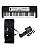 Kit Teclado Yamaha YPT-380 Portátil Preto + Capa + Pedal  Sutein - Imagem 1