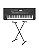 Kit Teclado Roland E-X50 61 Teclas + Suporte em X - Imagem 1
