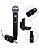 Microfone Sem Fio Duplo Solus MM120D preto - Imagem 4