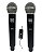 Microfone Sem Fio Duplo Solus MM120D preto - Imagem 1