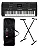 Kit Teclado Yamaha PSR-E483 + Capa + Suporte em X - Imagem 1