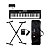 Kit Teclado Musical CT-S300 Preto APP Chordana Play + Suporte em X + Pedal Sustain + Capa - Imagem 1