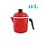 Leiteira Esmaltada Ágata Ewel Nº 16 1,8L Grande com Tampa - Imagem 2