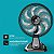 Kit 2 Ventiladores de Mesa e Parede Silencioso Flow Turbo 180 W 50cm Wap - Imagem 3