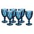 Jogo de Taças Diamante Blue 300 ml 6 Peças Vidro - Imagem 2
