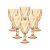 Jogo de Taças Diamante Golden 300 ml 6 Peças Vidro - Imagem 2