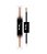 Huda Beauty Matte & Metal Melted Double Faux Fur & Bamboo Hoops - Imagem 1