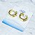 Argola Banhada a Ouro - BR1234 - Imagem 1