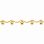 Pulseira Infantil Banhada a Ouro - P392 - Imagem 1