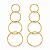 Brinco Banhado a Ouro - BR1911 - Imagem 1
