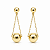 Brinco Banhado a Ouro - BR2255 - Imagem 1