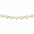 Pulseira Pedra Natural Banhada a Ouro - P603 - Imagem 1