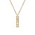Gargantilha Retangular Personalizada - Banhado a Ouro 18k - Imagem 1