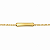 Pulseira Infantil C/ placa para gravar Nome Banhada a Ouro - 12cm - P1006 - Imagem 1