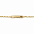 Pulseira Infantil C/ placa para gravar Nome Banhada a Ouro - 16cm - P1013 - Imagem 1