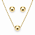 Conjunto de Brincos e Gargantilha Banhado a Ouro - CJ682 - Imagem 1