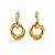 Meia Argola Banhada a Ouro - BR3958 - Imagem 1