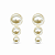 Trio Brincos Banhado a Ouro - BR4067 - Imagem 1
