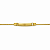 Pulseira Infantil C/ placa para gravar Nome Banhada a Ouro - P1154 - Imagem 1