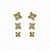 Trio Brincos Banhado a Ouro - 48776 - Imagem 1