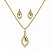 Conjunto de Brincos e Gargantilha Banhado a Ouro - 48191 - Imagem 1