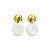 Brinco Pedra Natural Banhado a Ouro - 43900 - Imagem 1